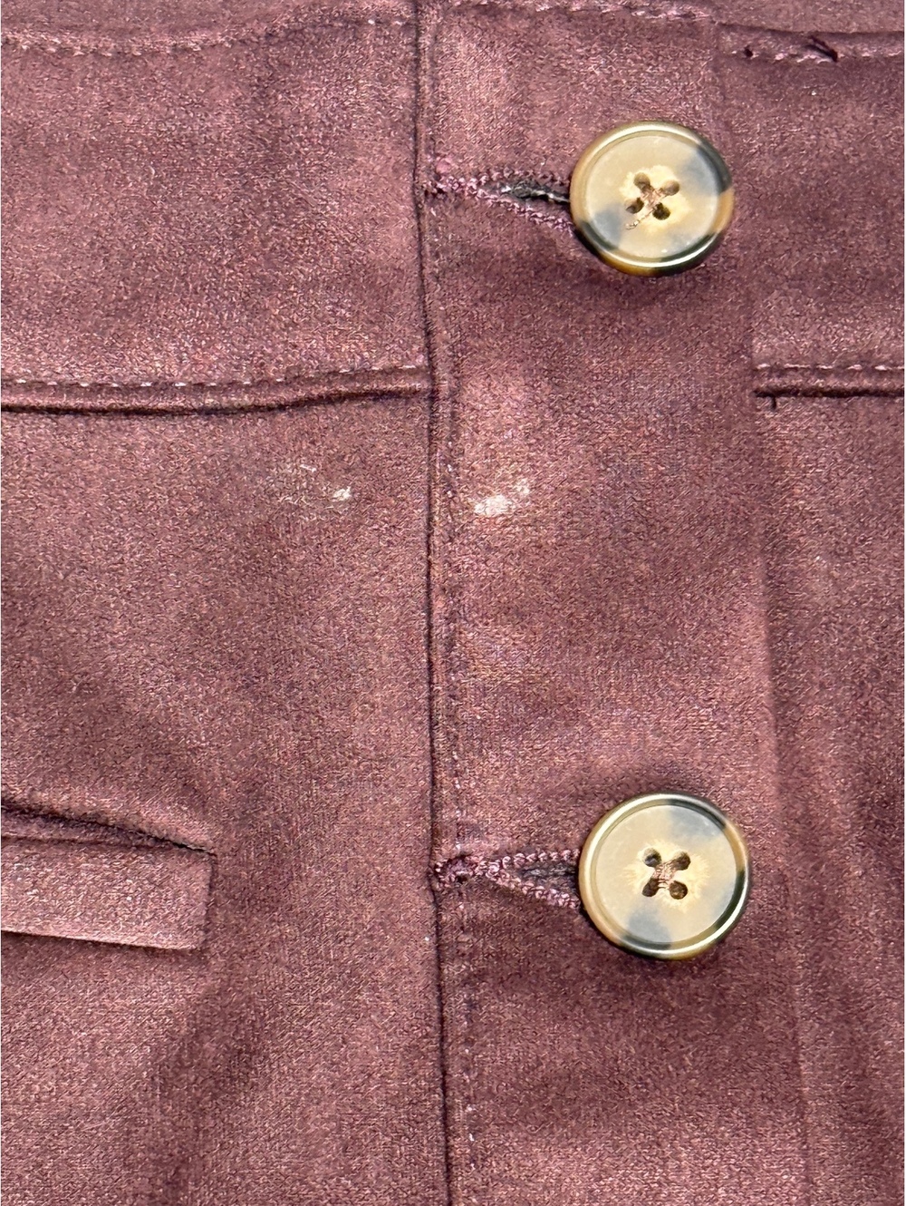Maurices Brown Faux Suede Button Front Mini Skirt Size 12 - Picture 4 of 10